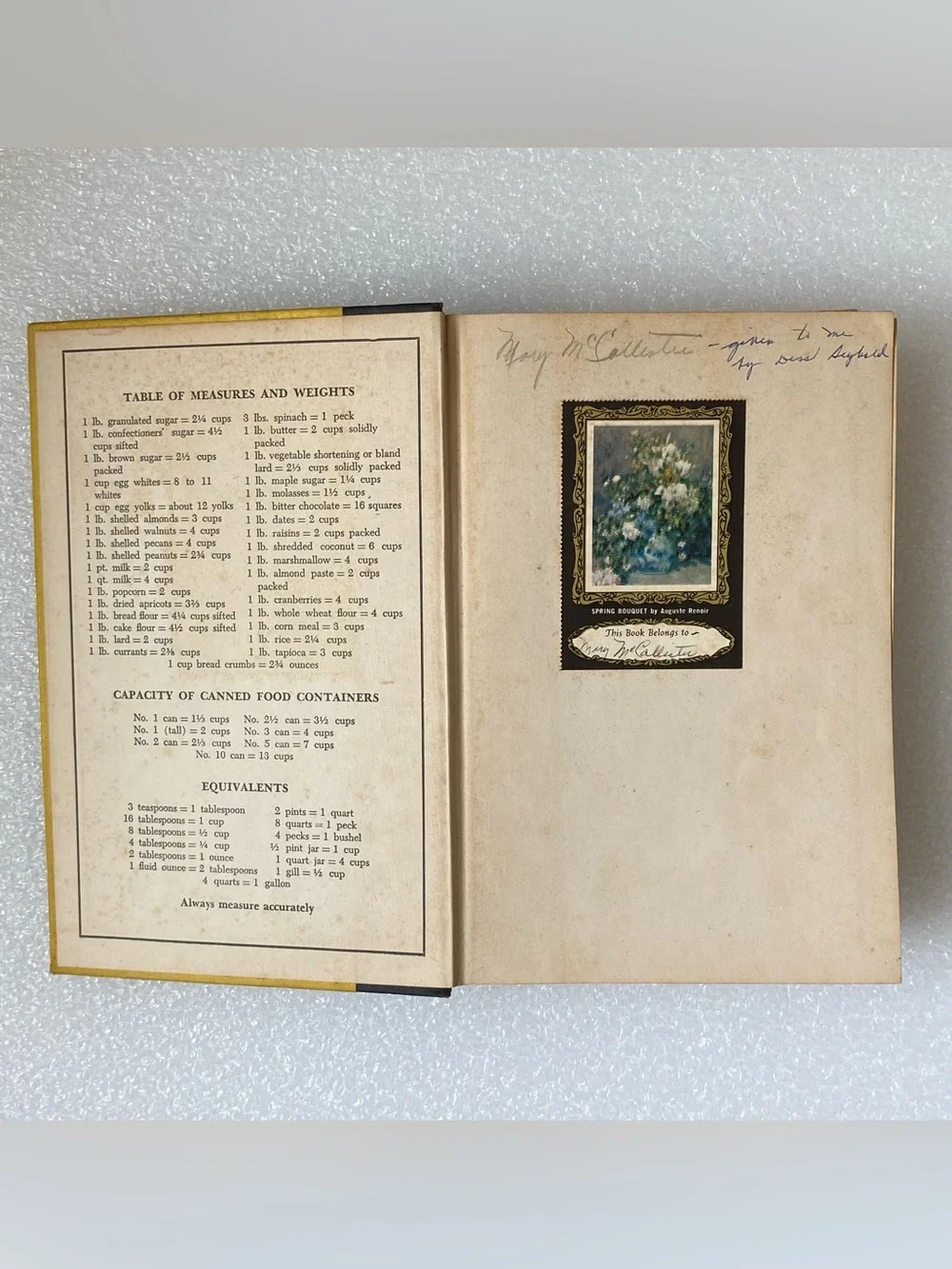 Antoinette Pope School Cook Book by Antoinette and Francois Pope, Vintage 1953